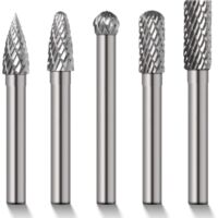 Fresa/relleno rotativo de carburo de 8 mm, vástago cilíndrico, muela abrasiva de 6 mm, vástago de broca BI044
