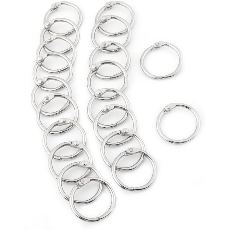 Buchsche Ringe 20 Pcs Buch Ringe Metall Binder Ring Binder Keychain Foto Album Binder ...