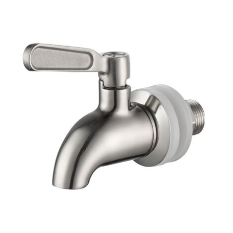 Robinet de Tonneau,16mm Distributeur de Boissons,Robinet pour Tonneau de Bière, Robinet pour Vin - en Acier Inoxydable et Taille (1/4)