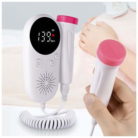 Fetal Doppler Baby Pränatal Monitor LCD Display Fetus-Stimme Meter Schwangere Frau Tägliche Pflege Produkt, (1/4)