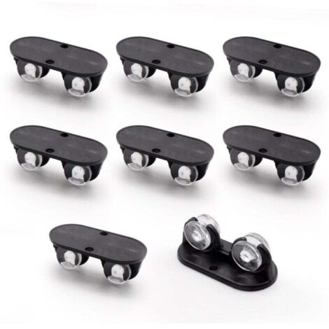 Stück kleine Möbelrollen, schwarze Aufbewahrungsbox-Rolle, mit doppelseitigem Klebeband, Mini-Kleberolle, verwendet für Mülleimer, Lagerbehälter, Möbel