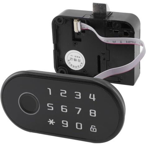 Fingerabdruck-Schrankschloss, intelligente Biometrie, 3 Entriegelungsmethoden, schlüsselloses Schrank-Passwortschloss, Schubladenschloss für Zuhause und Büro