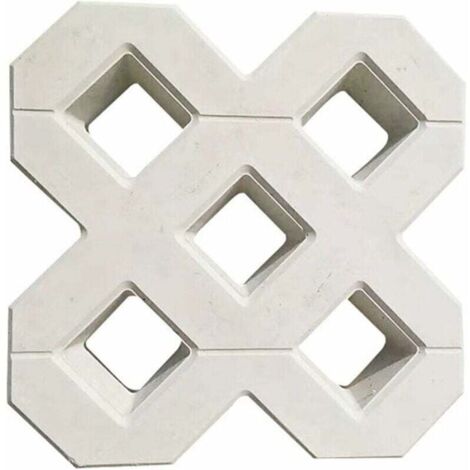 Pflasterform, Betonplattenform, DIY quadratischer Gartenweg, Beton, Kunststoff, Pflasterstein, Propylen, Pflasterform, Gehweg, Gartengebäude, Zubehör, Betonform (40 x 40 cm)