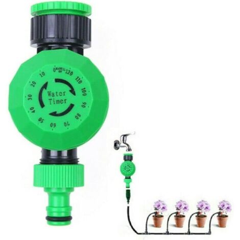 Mechanischer Wassertimer für den Wasserhahn, Wassertimer für automatisches Gartenbewässerungssystem für einfache zweistündige automatische Bewässerungssteuerung (1/4)