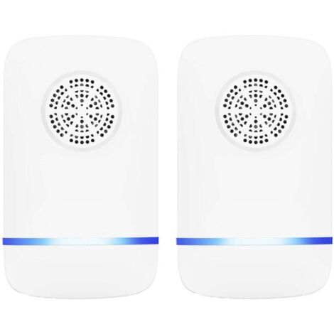 2er-Pack Ultraschall-Nagetierabwehrmittel für Mäuse und Ratten, elektronisches Insektenabwehrmittel für den Innenbereich – Anti-Kakerlaken, Anti-Mäuse, Anti-Ratten – Insektenbarriere – 100 % sicher