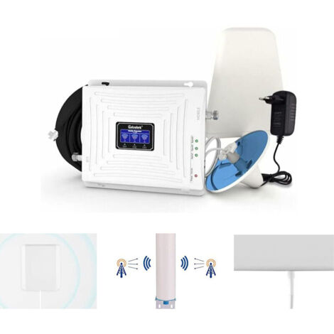 Amplificatore di rete mobile GSM tri-band Aiperq 4G 3G Band 1/3/8 per tutti gli operatori Bouygues, Orange SFR, ripetitore gratuito per dispositivi multipli, casa e ufficio