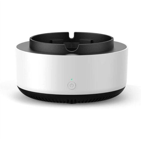 Posacenere senza fumo Purificatore d'aria multifunzionale per sigarette per interni ed esterni, posacenere con accendino Posacenere senza fumo ricaricabile tramite USB, per ufficio domestico black