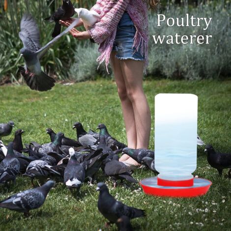 2er-Set Hühner-Futterstation & Tränke – 4,5 Quart, Hängend Mit Clips, Für Enten, Gänse, Ziegen & Mehr