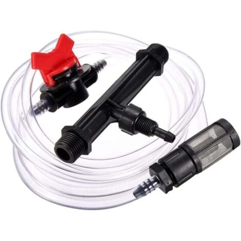 Kit tubo Venturi per iniettori di fertilizzanti per irrigazione da 25 Ø 3/4" e 3/4 di pollice, portata massima di fertilizzante 9-92 l/h, iniettore di fertilizzanti professionale con chiave di dosaggi (1/4)