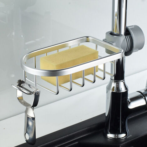 Etagère et rangement de douche-Lot de 2 Étagère Douche Sans Percage Inox, Étagère Salle de Bain Télescopique Inoxydable, Tablette Support Douche, Porte Savon Barre Douche, argenté (1/4)