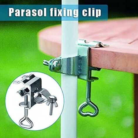 Support Parasol Balcon, Pied De Parasol Balcon Réglable ø 25-38 Mm, Fixation Parasol Balustrade Pour Balcon Et Terrasse 96628448
