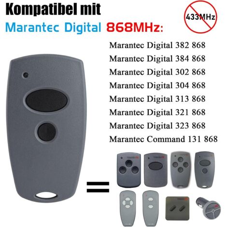 Garagentoröffner-Handsender, kompatibel mit 868 MHz Marantec Digital