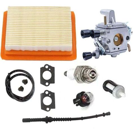 Vergaser-Kit, Luftfilter, Kraftstoffleitung für Stihl FS120 FS200 FS020 FS202 FS300 FS350 Freischneider