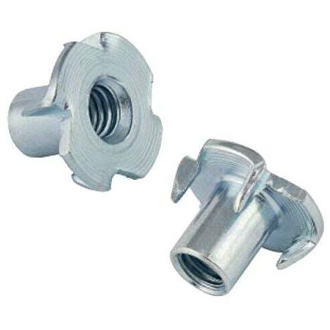 Aktion, T-Mutter, Krallenmutter, 4-seitige Mutter, Krallenbeschlag, M5 x 8 mm, 50 Stück, AAFGVC (1/4)