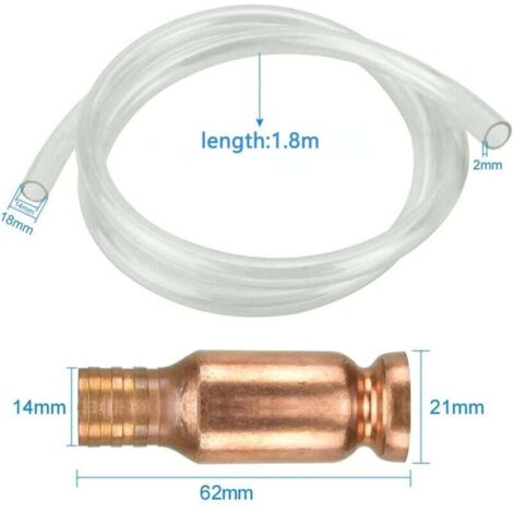 13mm 10L-Min Pompe Siphon Manuelle, Pompe à Siphon Carburant avec Tuyau 13mm 10L-Min Pompe Siphon Manuelle, Pompe à Siphon Carburant avec Tuyau