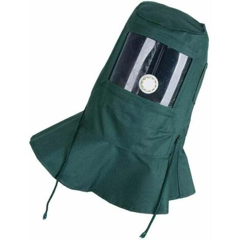 Masque Sablage Cagoule Souple Avec Casque Protection Chantier Pour Sableuse