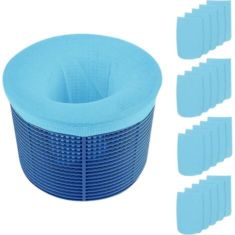 Chaussettes Skimmer Piscine,20 Pièces Chaussettes Skimmer Socks,Filtre Skimmer Piscine pour Le Nettoyage des piscines enlever Les Feuilles de laitier