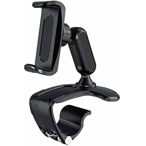 Support Portable Voiture, Tableau de Bord de Voiture Support de téléphone Support de téléphone Portable Voiture 360 derés de Rotation visière rétroviseur Clip Support de Montae (1/4)