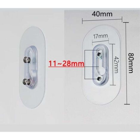 Lot de 10 Crochets Muraux Adhésifs, Résistants à l'Eau et Solides – Idéaux pour Cuisine et Salle de Bain, Crochets Faciles à Installer, Adhérence Fiable sur le Verre et Surfaces Lisses