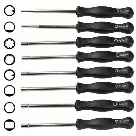 8PCS Tournevis de Carburateur - Ensemble d'Outils de Réglage du Carburateur - Réglage du Carburateur pour Moteurs 2 Temps (1/4)