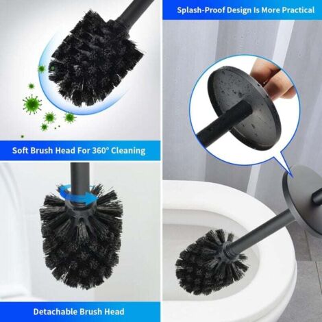 Brosse WC Inox- Brosse Toilette et Supports, Anti-goutte ...