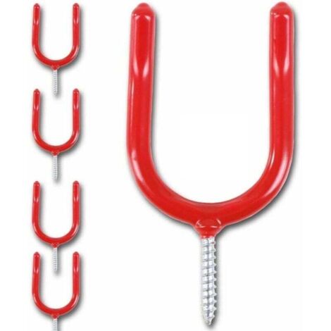 E-Track Lot De 4 Crochets De Pelle Robustes à Double Couche