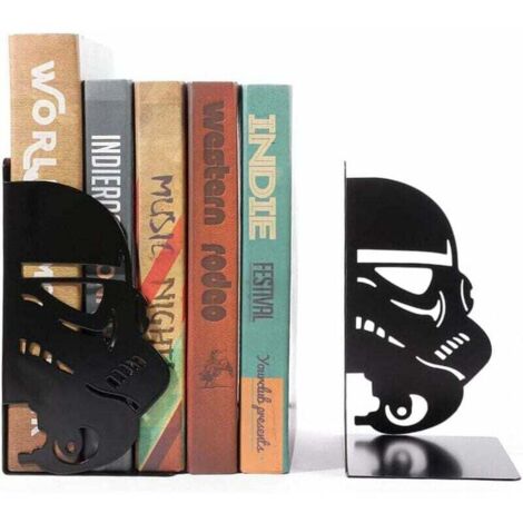 Serre-Livres décoratifs Chat Noir, en métal avec Base antidérapante