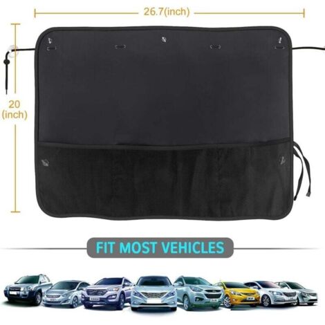 SIEPA Rideaux Pare-Soleil Latéraux Shrek 67x37 Cm - Lot De 2 Pour Voiture