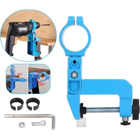 Porte-Perceuse Professionnel 400 Mm - Support De Perceuse Sans Fil Avec Angle 0-90°