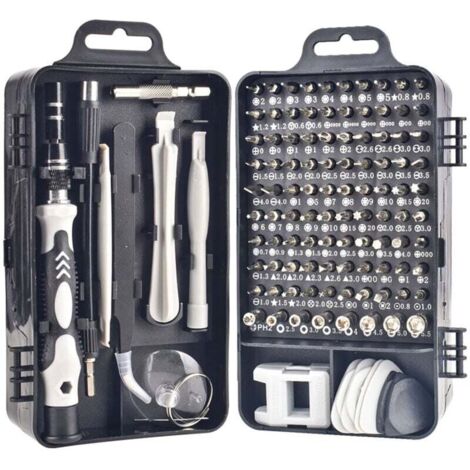 Kit Embouts Acier Chrome Vanadium Tournevis Réparation Montre Téléphone Portable (1/4)