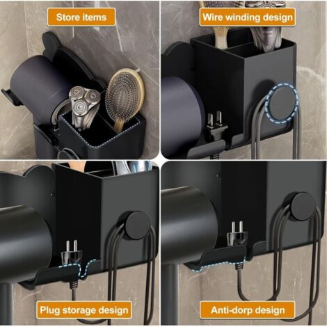 Étui Rigide Pour Sèche-Cheveux - Organisateur Outils Voyage | 33,5x13x13,5 Cm | Neuf