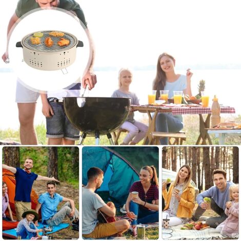 Barbecue charbon de bois-set barbecue-pour Exterieur Camping Voyage Balcon - Jardin