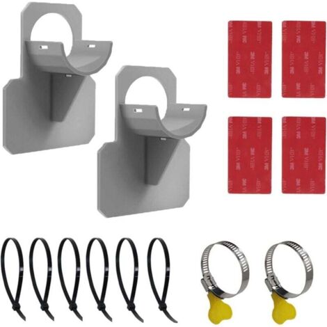 2PCS Support de Tuyau de Piscine,Support de Tuyau d'eau, Empêche Le Tuyau de Tomber, Support de Tuyau de Piscine pour Piscine Hors Sol,pour Tuyaux d'un Diamètre de 26-38mm(gris) (1/4)