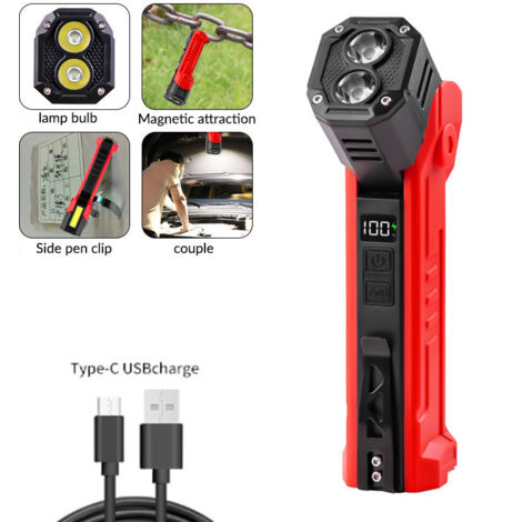 Lampe De Tête LED Princeton Tec - Torche Frontale Blanche Et Rouge, Idéale Pour Camping, Randonnée, Noir