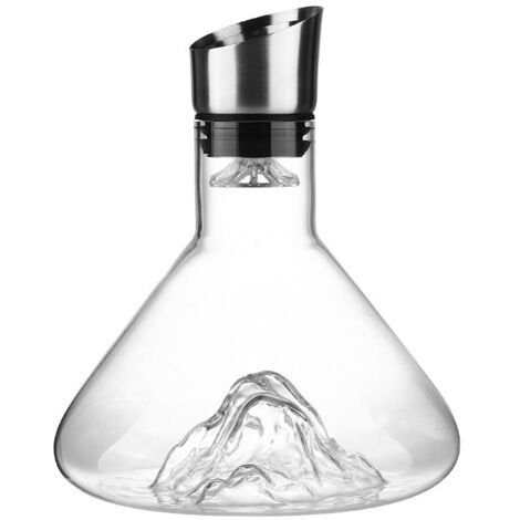 Rotweinkaraffe – Iceberg-Karaffe – Rotweingeschenk – mit Belüfterfilter – 1500 ml (1/4)