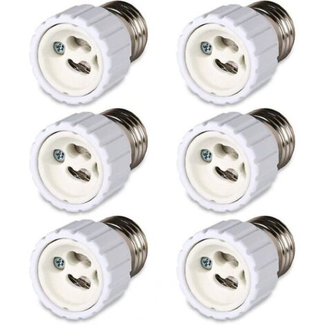 6er-Pack Adapter von E27-Bajonettfassung auf GU10-Fassung, 220–240 V [Energieklasse A] (1/4)