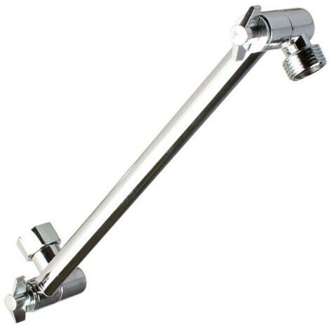 Verstellbarer Duschkopf-Verlängerungsarm – 28 cm lange Duschkopf-Verlängerungshalterung aus Messing