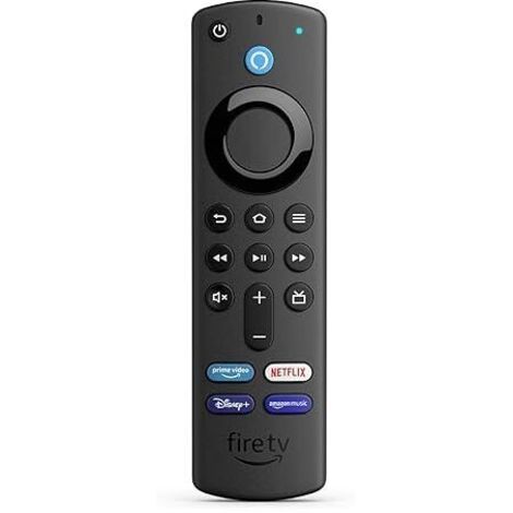 Alexa-Sprachfernbedienung (3. Generation) für Fire TV mit TV-Steuerungstasten. Erfordert ein kompatibles Fire TV-Gerät. Modell 2021.