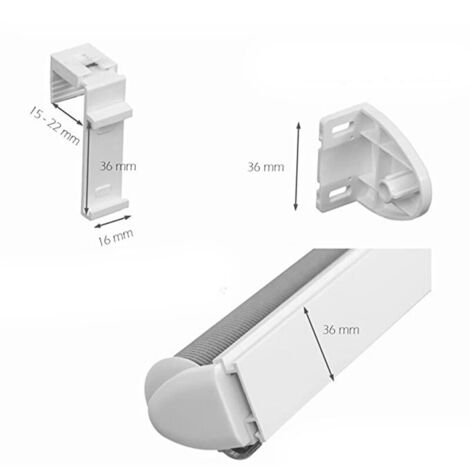 Duo Mini Rollo-Montagehalterung, kein Bohren erforderlich, verstellbar ...