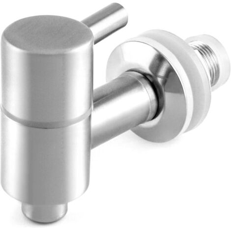 Ersatz-Zapfhahn aus Edelstahl für Getränkespender und Heimbraufässer, 16 mm (1/4)