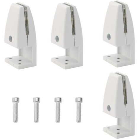 Set mit 4 Bürotrennwandclips aus Aluminiumlegierung, Spuckschutzclips, Sichtschutzblendenclips für Klassenzimmer (5–20 mm) (1/4)