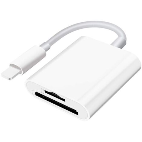 SD-/microSD-Kartenleser für Handy/Tablet/Kamera – Doppelsteckplatz für SD- und TF-Karten – tragbarer Speicherkartenleser (1/4)