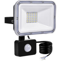 AIPERQ LED-Flutlicht für den Außenbereich, IP67, wasserdicht – Sicherheitslicht mit PIR-Bewegungssensor 6000–6500 K Strahler Wandleuchte für Hof, Garten, Terrasse, Rasen, Innenhof