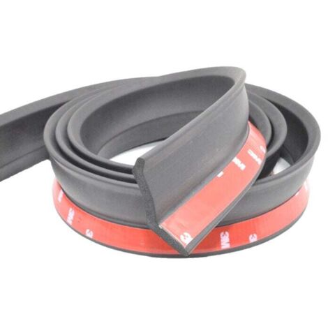 Guarnizione universale per porta da garage da 3 m, striscia di guarnizione in gomma multifunzione per porta da garage, striscia di guarnizione inferiore per porta da garage con chiodi, facile da tagli