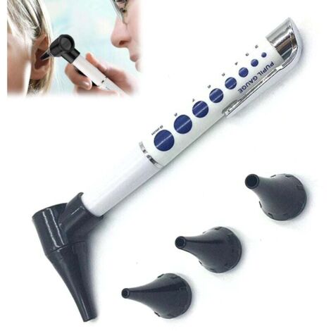 YNR Mini Otoscopio Diagnostico A LED Con Speculum – Colore Bordeaux – Per Adulti, Bambini E Animali