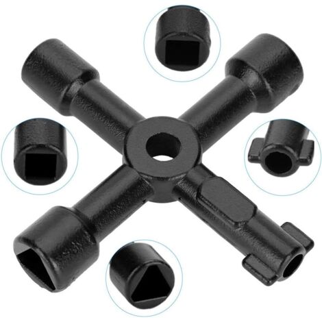 4 Pcs Chiave Di Spurgo Del Radiatore,Chiavi Triangolari In Metallo