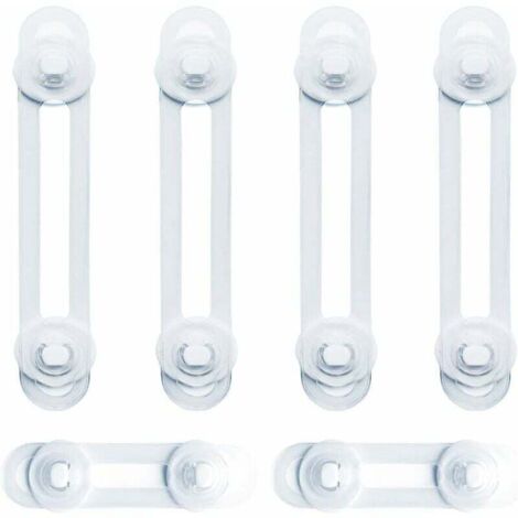 2 Serrature Di Sicurezza Per Bambini Magicfour – Protezione Porta Universale – Facili Da Installare Con Cacciavite – Bianco Avorio