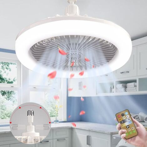 Lampadario A Soffitto Con Ventilatore LED, Dimmerabile, Telecomando, 3 Temperature Colore, 2000 Lumen