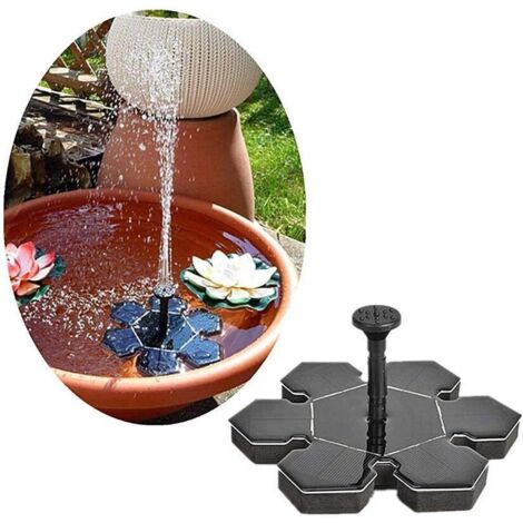 Kit Pompa Solare Per Laghetto POPOSOAP 8W – Con Filtro Multistrato, 8 Ugelli, Pannello Solare, Per Fontane E Cascate