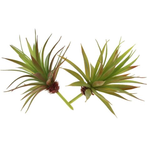 2 piante artificiali realistiche, piccola pianta di aloe vera finta senza vaso, per la decorazione della serra del giardino di casa